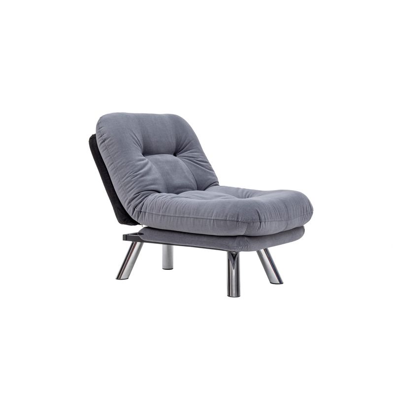 Casa si Gradina - Mobilier - Canapele si coltare - Canapele - Canapea extensibila, Atelier Del Sofa, metal, gri, 110x70 cm - Infinity.ro