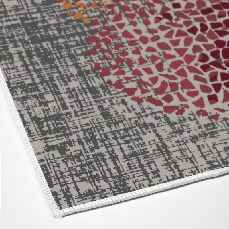 Casa si Gradina - Textile si covoare - Covoare - Covoare casa - Covor, Conceptum Hypnose, crem, portocaliu, rosu, 100x150 cm, 100% poliester, antiderapant, lavabil la masina, 955ANR4358 - Infinity.ro