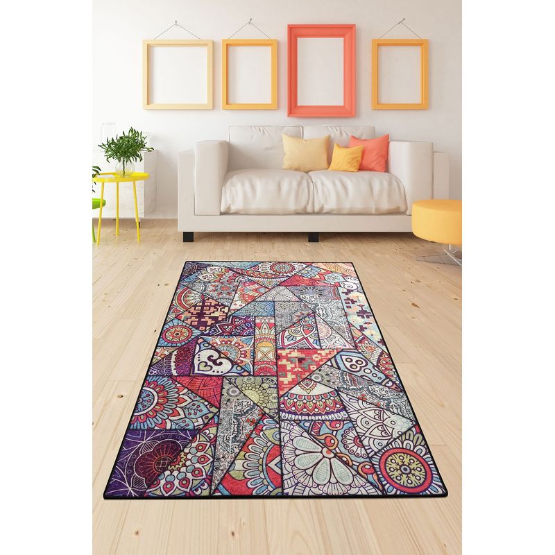 Casa si Gradina - Textile si covoare - Covoare - Covoare casa - Covor, Conceptum Hypnose, multicolor, 160x230 cm, 100% poliester, antiderapant, 882CHL1792 - Infinity.ro
