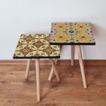 Casa si Gradina - Mobilier - Mese si birouri - Masute de cafea - Set masute de cafea, Hanah Home, mdf, multicolor, 35x35x47 cm, 2 piese, 481LNA2298 - Infinity.ro