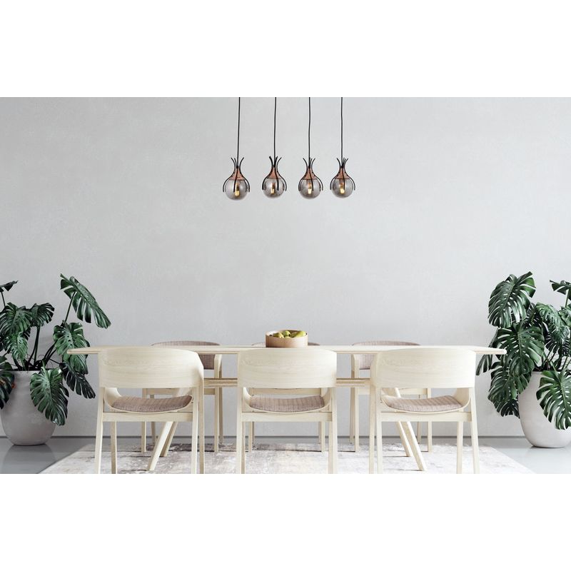 Casa si Gradina - Corpuri si surse de iluminat - Lustre si pendule - Candelabru, Opviq, metal, negru bronz, 70x13 cm - Infinity.ro