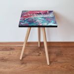 Casa si Gradina - Mobilier - Mese si birouri - Mese living - Masa laterala, Hanah Home, mdf, multicolor, 35x35x42 cm, 481LNA1962 - Infinity.ro