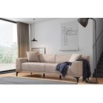 Casa si Gradina - Mobilier - Canapele si coltare - Canapele - Canapea 3 locuri, Hanah Home, lemn fag si pal, fawn, 215x87x86 cm - Infinity.ro