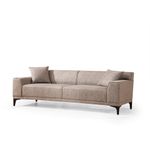 Casa si Gradina - Mobilier - Canapele si coltare - Canapele - Canapea 3 locuri, Hanah Home, lemn fag si pal, fawn, 215x87x86 cm - Infinity.ro