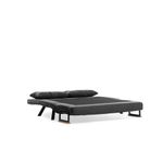 Casa si Gradina - Mobilier - Canapele si coltare - Canapele - Canapea extensibila 2 locuri, Hanah Home, stofa tip in, gri inchis, 175x133 cm - Infinity.ro