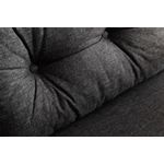 Casa si Gradina - Mobilier - Canapele si coltare - Canapele - Canapea extensibila 2 locuri, Hanah Home, stofa tip in, gri inchis, 175x133 cm - Infinity.ro