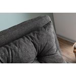 Casa si Gradina - Mobilier - Canapele si coltare - Canapele - Canapea extensibila 2 locuri, Hanah Home, stofa tip in, gri inchis, 175x133 cm - Infinity.ro