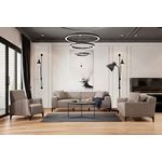 Casa si Gradina - Mobilier - Canapele si coltare - Canapele - Canapea 3 locuri, Hanah Home, lemn fag si pal, fawn, 215x87x86 cm - Infinity.ro