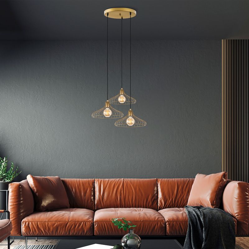 Casa si Gradina - Corpuri si surse de iluminat - Lustre si pendule - Candelabru, Opviq, metal, auriu stralucitor, 65x64x120 cm - Infinity.ro