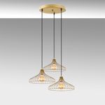 Casa si Gradina - Corpuri si surse de iluminat - Lustre si pendule - Candelabru, Opviq, metal, auriu stralucitor, 65x64x120 cm - Infinity.ro