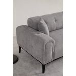 Casa si Gradina - Mobilier - Canapele si coltare - Canapele - Canapea extensibila 3 locuri, Hanah Home, lemn de fag, gri deschis, 225x92x76 cm - Infinity.ro