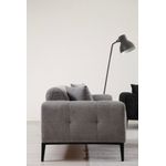 Casa si Gradina - Mobilier - Canapele si coltare - Canapele - Canapea extensibila 3 locuri, Hanah Home, lemn de fag, gri deschis, 225x92x76 cm - Infinity.ro
