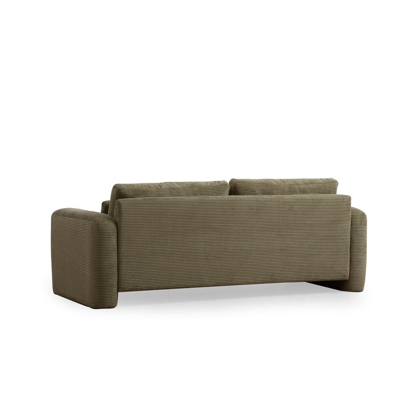 Casa si Gradina - Mobilier - Canapele si coltare - Canapele - Canapea 3 locuri, Hanah Home, lemn fag si pal, verde, 215x97x73 cm - Infinity.ro