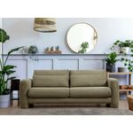Casa si Gradina - Mobilier - Canapele si coltare - Canapele - Canapea 3 locuri, Hanah Home, lemn fag si pal, verde, 215x97x73 cm - Infinity.ro