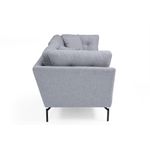 Casa si Gradina - Mobilier - Canapele si coltare - Canapele - Canapea 3 locuri, Hanah Home, cadru lemn fag si pal, gri, 214x90x84 cm - Infinity.ro