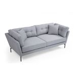 Casa si Gradina - Mobilier - Canapele si coltare - Canapele - Canapea 3 locuri, Hanah Home, cadru lemn fag si pal, gri, 214x90x84 cm - Infinity.ro