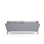 Casa si Gradina - Mobilier - Canapele si coltare - Canapele - Canapea 3 locuri, Hanah Home, cadru lemn fag si pal, gri, 214x90x84 cm - Infinity.ro
