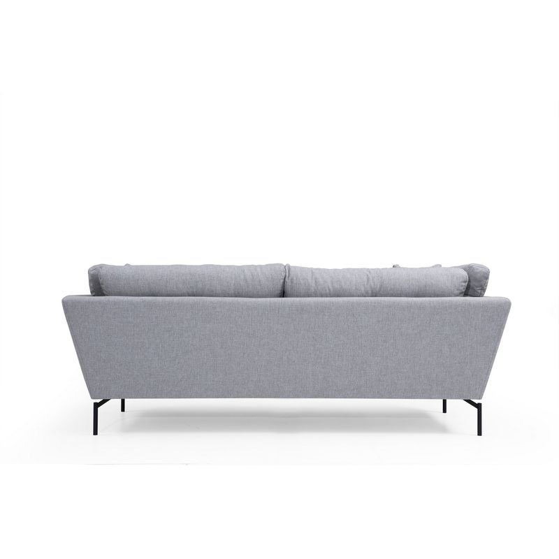 Casa si Gradina - Mobilier - Canapele si coltare - Canapele - Canapea 3 locuri, Hanah Home, cadru lemn fag si pal, gri, 214x90x84 cm - Infinity.ro