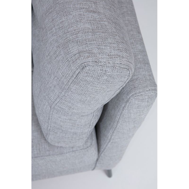 Casa si Gradina - Mobilier - Canapele si coltare - Canapele - Canapea 3 locuri, Hanah Home, cadru lemn fag si pal, gri, 214x90x84 cm - Infinity.ro