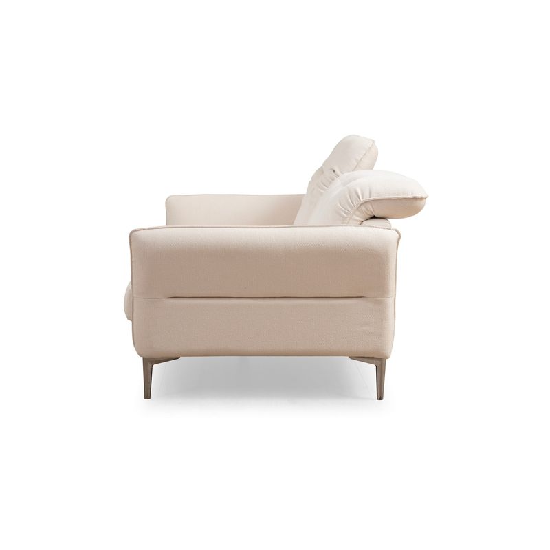 Casa si Gradina - Mobilier - Canapele si coltare - Canapele - Canapea 3 locuri, Hanah Home, lemn fag si pal, alb, 230x100x96 cm - Infinity.ro