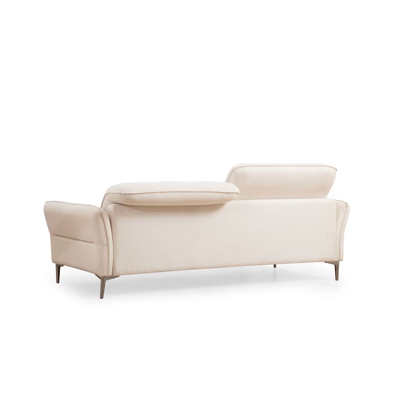 Casa si Gradina - Mobilier - Canapele si coltare - Canapele - Canapea 3 locuri, Hanah Home, lemn fag si pal, alb, 230x100x96 cm - Infinity.ro