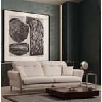 Casa si Gradina - Mobilier - Canapele si coltare - Canapele - Canapea 3 locuri, Hanah Home, lemn fag si pal, alb, 230x100x96 cm - Infinity.ro