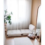 Casa si Gradina - Mobilier - Canapele si coltare - Canapele - Canapea extensibila 1 loc, Hanah Home, teddy, crem, 80x70x60 cm - Infinity.ro