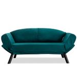 Casa si Gradina - Mobilier - Canapele si coltare - Canapele - Canapea extensibila, Hanah Home, metal, albastru petrol, 177x87x75 cm - Infinity.ro