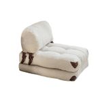 Casa si Gradina - Mobilier - Canapele si coltare - Canapele - Canapea extensibila 1 loc, Hanah Home, teddy, crem, 80x70x60 cm - Infinity.ro