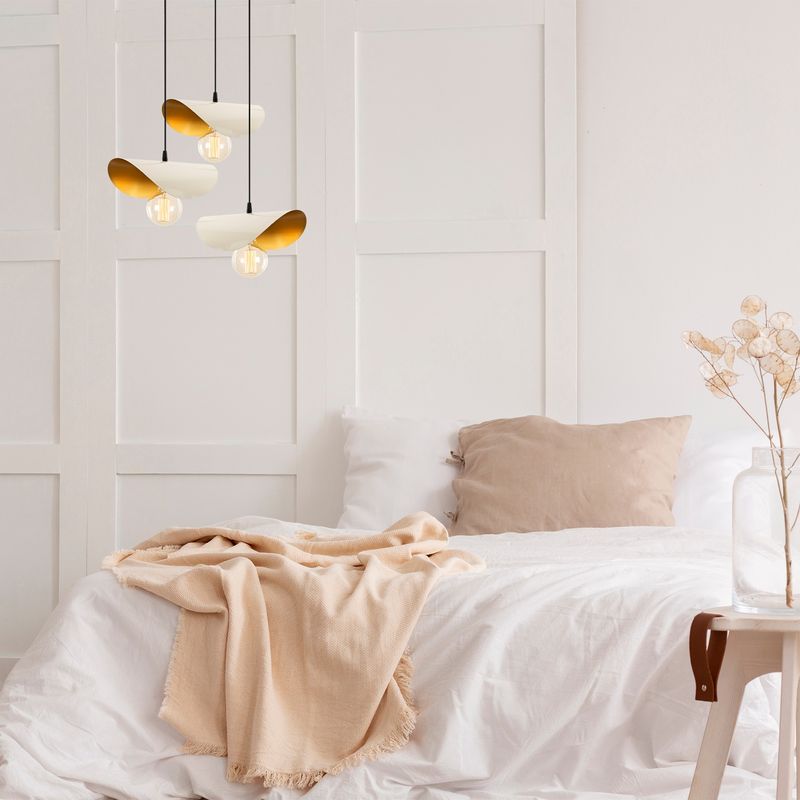 Casa si Gradina - Corpuri si surse de iluminat - Lustre si pendule - Candelabru, Opviq, metal, alb auriu, diametru 45 cm, inaltime 106 cm - Infinity.ro