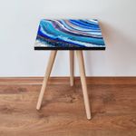 Casa si Gradina - Mobilier - Mese si birouri - Mese living - Masa laterala, Hanah Home, mdf, multicolor, 35x35x42 cm, 481LNA1894 - Infinity.ro