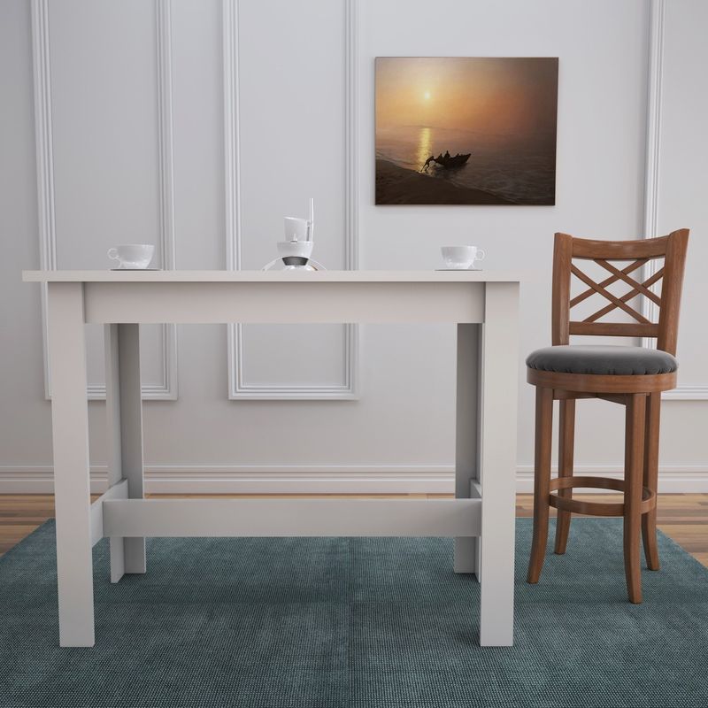 Casa si Gradina - Mobilier - Mese si birouri - Mese bucatarie si dining - Masa de dining, Hanah Home, pal melaminat, alb, 120x93x60 cm - Infinity.ro