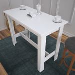Casa si Gradina - Mobilier - Mese si birouri - Mese bucatarie si dining - Masa de dining, Hanah Home, pal melaminat, alb, 120x93x60 cm - Infinity.ro