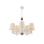 Casa si Gradina - Corpuri si surse de iluminat - Lustre si pendule - Candelabru, Opviq, metal, crem, alb, maro, 65x55 cm - Infinity.ro