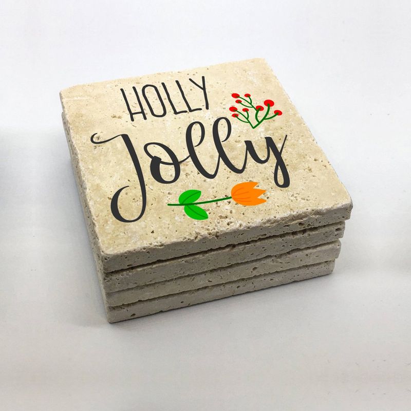 Casa si Gradina - Bucatarie si vesela - Accesorii bar - Suporturi bauturi - Set suporturi de pahare, Hermia, piatra naturala, multicolor, 10x10x1 cm, 4 bucati, 366TYR1205 - Infinity.ro