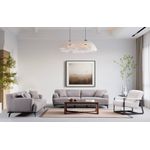 Casa si Gradina - Mobilier - Canapele si coltare - Canapele - Canapea 2 locuri, Atelier Del Sofa, lemn fag si pal, maro si gri, 200x100x75 cm - Infinity.ro