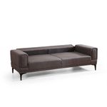 Casa si Gradina - Mobilier - Canapele si coltare - Canapele - Canapea extensibila 3 locuri, Atelier Del Sofa, lemn fag si PAL, gri inchis, 230x95x77 cm - Infinity.ro