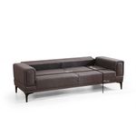 Casa si Gradina - Mobilier - Canapele si coltare - Canapele - Canapea extensibila 3 locuri, Atelier Del Sofa, lemn fag si PAL, gri inchis, 230x95x77 cm - Infinity.ro