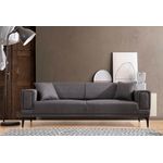 Casa si Gradina - Mobilier - Canapele si coltare - Canapele - Canapea extensibila 3 locuri, Atelier Del Sofa, lemn fag si PAL, gri inchis, 230x95x77 cm - Infinity.ro