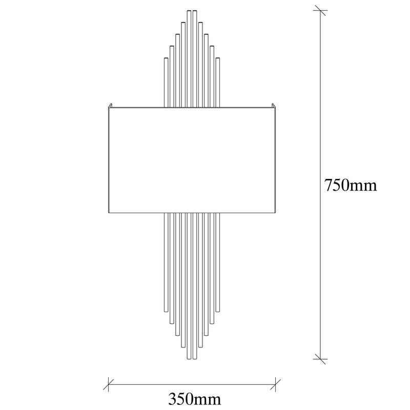 Casa si Gradina - Corpuri si surse de iluminat - Plafoniere, aplice si spoturi - Aplica, Opviq, metal, negru, 75x10x22 cm, 892OPV1362 - Infinity.ro
