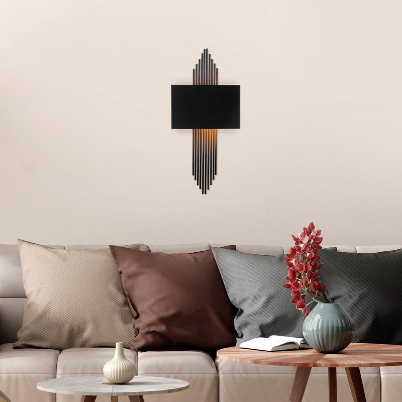 Casa si Gradina - Corpuri si surse de iluminat - Plafoniere, aplice si spoturi - Aplica, Opviq, metal, negru, 75x10x22 cm, 892OPV1362 - Infinity.ro