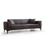 Casa si Gradina - Mobilier - Canapele si coltare - Canapele - Canapea extensibila 3 locuri, Atelier Del Sofa, lemn fag si PAL, gri inchis, 230x95x77 cm - Infinity.ro