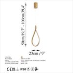 Casa si Gradina - Corpuri si surse de iluminat - Lustre si pendule - Candelabru, Opviq, metal, auriu, 23x10x50-100 cm - Infinity.ro