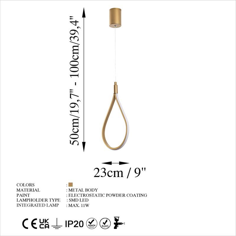 Casa si Gradina - Corpuri si surse de iluminat - Lustre si pendule - Candelabru, Opviq, metal, auriu, 23x10x50-100 cm - Infinity.ro