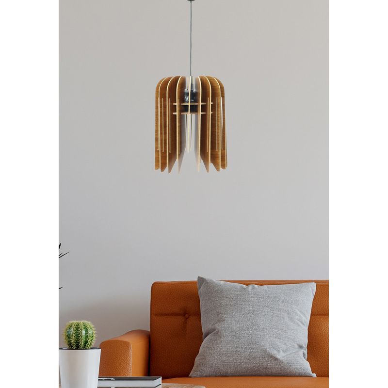 Casa si Gradina - Corpuri si surse de iluminat - Lustre si pendule - Candelabru, Opviq, mdf, nuc, 25x18.5x65 cm - Infinity.ro