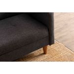 Casa si Gradina - Mobilier - Canapele si coltare - Canapele - Canapea extensibila, Atelier Del Sofa, metal, gri inchis, 200x83x75 cm - Infinity.ro