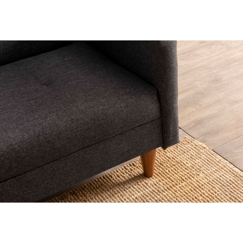Casa si Gradina - Mobilier - Canapele si coltare - Canapele - Canapea extensibila, Atelier Del Sofa, metal, gri inchis, 200x83x75 cm - Infinity.ro
