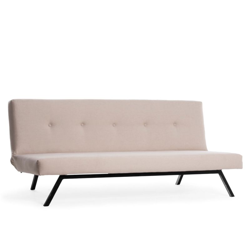 Casa si Gradina - Mobilier - Canapele si coltare - Canapele - Canapea extensibila 3 locuri, Atelier Del Sofa, metal si poliester, crem, 180x102 cm - Infinity.ro