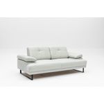 Casa si Gradina - Mobilier - Canapele si coltare - Canapele - Canapea extensibila, Hanah Home, lemn de fag si PAL, alb, 199x99x83 cm - Infinity.ro