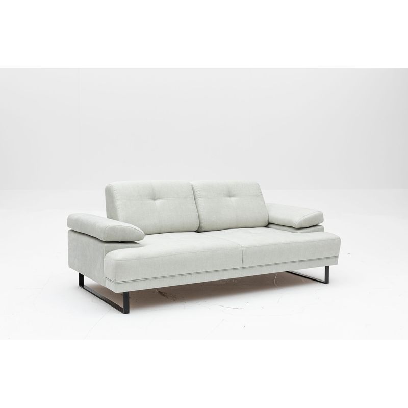 Casa si Gradina - Mobilier - Canapele si coltare - Canapele - Canapea extensibila, Hanah Home, lemn de fag si PAL, alb, 199x99x83 cm - Infinity.ro